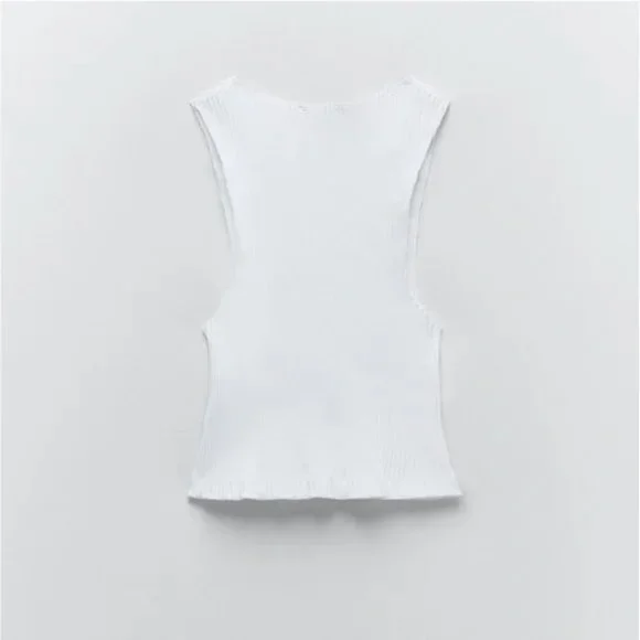 Zara Ribbed Top L - Picture 8 of 8